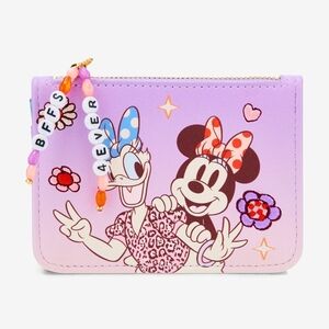 Disney Kids Purple Wallet with Mickey and Minnie